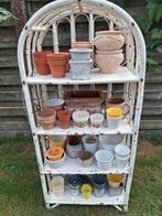 50 diverse bloempotten, zonder het rek, Tuin en Terras, Ophalen, Gebruikt