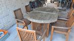 tuinset, Tuin en Terras, Ophalen, Gebruikt, 6 zitplaatsen, Teakhout