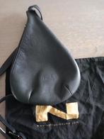 Handtas Nathan Baume model druppel, zwart leder, Ophalen, Zo goed als nieuw, Zwart, Handtas