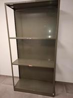 metalen rek met achterwand, Huis en Inrichting, Kasten | Vitrinekasten, Ophalen, Gebruikt