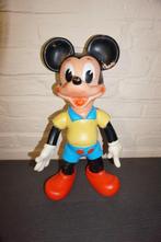 poupée mickey mouse en caoutchouc vintage - 35 cm de haut, Mickey Mouse, Statue ou Figurine, Enlèvement ou Envoi