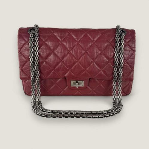 Chanel Reissue 226 rood leer, Handtassen en Accessoires, Tassen | Schoudertassen, Gebruikt, Overige merken, Rood, Leer, Ophalen of Verzenden