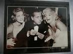 Cadre photo Marilyn Monroe - Humphrey Bogart - Lauren Bacall, Collections, Cinéma & Télévision, Enlèvement ou Envoi