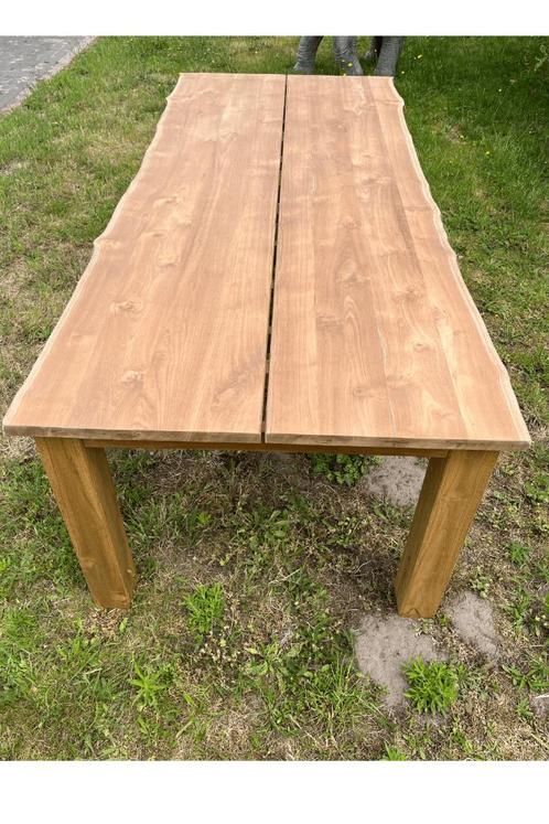 Teakhouten tuintafel 240 cm lang, Tuin en Terras, Tuintafels, Nieuw, Rechthoekig, Teakhout, Ophalen