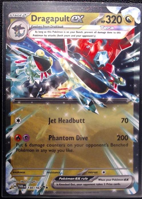 @3 Dragapult ex - 130/167, Hobby en Vrije tijd, Verzamelkaartspellen | Pokémon, Nieuw, Losse kaart, Ophalen of Verzenden