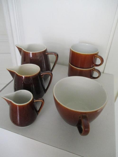 Lot  oud porselein van 6 stuks BOCH, Huis en Inrichting, Keuken | Servies, Gebruikt, Effen, Porselein, Ophalen of Verzenden