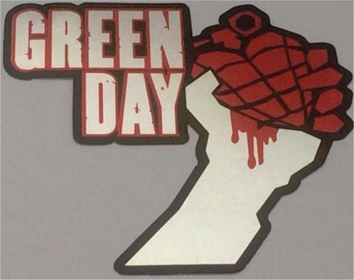 Green Day metallic sticker #2, Collections, Musique, Artistes & Célébrités, Neuf, Envoi