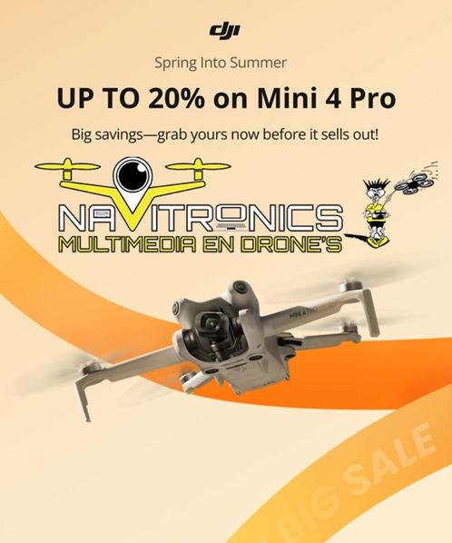 DJI MINI 4 PRO RC2 FLY MORE COMBO (C0) + KOFFER, Audio, Tv en Foto, Drones, Nieuw, Drone met camera, Ophalen of Verzenden
