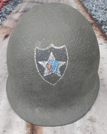 Helm van de 2nd Infantry Division, prachtige replica 