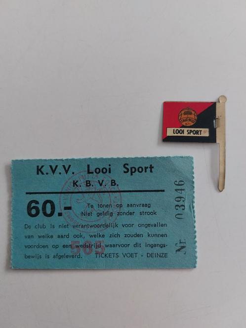 Pin's drapeau métal vintage Looi Sport Tessenderlo, Collections, Articles de Sport & Football, Comme neuf, Enlèvement ou Envoi