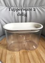 Tupperware 2 delige bewaarpot nieuw 15 foto's., Autres types, Envoi, Crème, Neuf