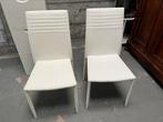 Witte stoelen, Huis en Inrichting, Stoelen, Ophalen, Zo goed als nieuw, Wit