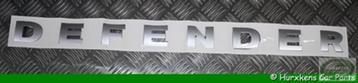 Oplegletters Defender (voorzijde) - zilver LR Defender beschikbaar voor biedingen