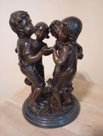 Statue en bronze sur socle en marbre... Hauteur 35 CM, Enlèvement ou Envoi, Bronze