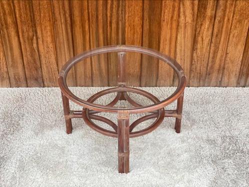 Rotan coffeetable | Rond, Antiek en Kunst, Antiek | Meubels | Tafels, Ophalen