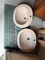 Lavabo’s cremekleur, Ophalen, Zo goed als nieuw