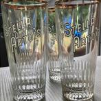 4 Stella Artois ribbels 25cl, Ophalen of Verzenden, Bierglas