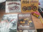 Verzameling Indian Motorcycle Co , 8 borden + 1 Truck, Ophalen, Zo goed als nieuw, Reclamebord