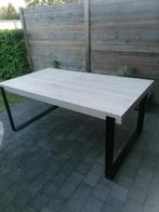 Eettafel, Huis en Inrichting, Tafels | Eettafels, Ophalen, Zo goed als nieuw, Metaal, Landelijk (Industrieel)