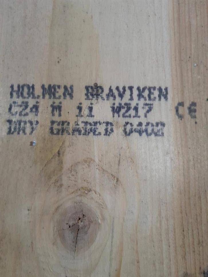 C24 timmerhout balk 5.4 l, 3 stuks, balken nieuw, Tuin en Terras, Palen, Balken en Planken, Nieuw, Balken, 250 cm of meer, Ophalen