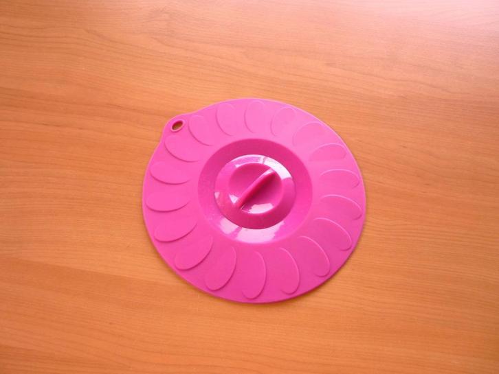 Fuchsia roze siliconen kookpot antispat deksel, Huis en Inrichting, Keuken | Tupperware, Ophalen of Verzenden