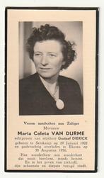 Maria Coleta VAN DURME Dierick Serskamp 1902 Ekeren 1956, Verzenden, Bidprentje