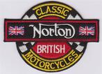 Norton Classic British motorcycles stoffen opstrijk patch em, Motoren, Accessoires | Overige, Nieuw