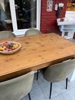 Tafel 6 stoelen, Huis en Inrichting, Ophalen, Gebruikt, 100 tot 150 cm, 200 cm of meer