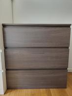 houten commode Weba bruin/grijs met 3 laden, Huis en Inrichting, Ophalen, Gebruikt, 50 tot 100 cm, 3 of 4 laden