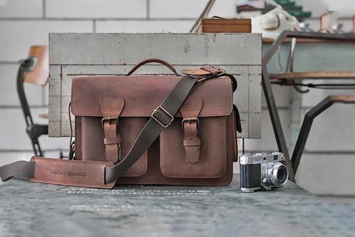 Lumière leren cameratas, Audio, Tv en Foto, Foto | Cameratassen, Zo goed als nieuw, Schoudertas, Overige merken, Ophalen