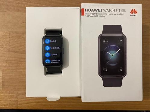 Huawei Watch Fit New (Graphite Black), Handtassen en Accessoires, Smartwatches, Gebruikt, Android, Zwart, Hartslag, Slaap, Stappen