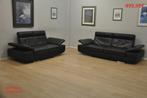 Okasalon c’est +/- 100 salons en CUIR d’occasion à Huy, Maison & Meubles, Enlèvement, Utilisé, Cuir