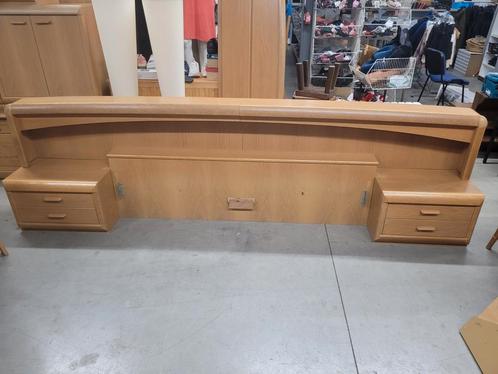 2 persoons slaapkamer bed eiken en kleding kleding kast, Huis en Inrichting, Slaapkamer | Bedden, Zo goed als nieuw, Ophalen