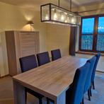 Eetkamer in natural eikkleur - GRATIS 6 stoelen, Huis en Inrichting, Complete eetkamers, Ophalen