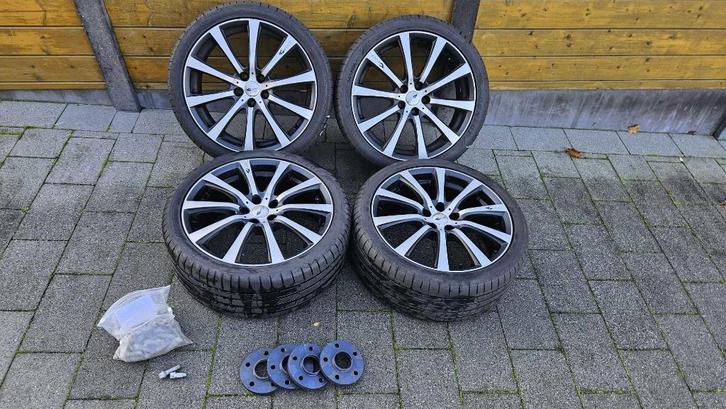 Brock B21 19inch velgen, zomerbanden en spoorverbreders, Auto-onderdelen, Banden en Velgen, Banden en Velgen, Zomerbanden, 19 inch