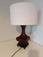 Chinese Antieke Red Cinnabar Lamp, Antiek en Kunst, Ophalen of Verzenden