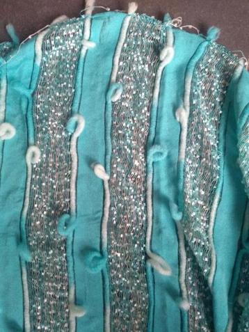 Pashmina sjaal in vrolijke kleurtjes+turquoise sjaal+Oosters beschikbaar voor biedingen