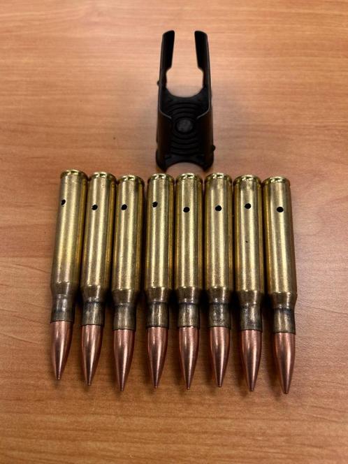 WWII clip de GARAND garni avec cartouches INERTES, Verzamelen, Militaria | Tweede Wereldoorlog, Overige soorten, Overige typen