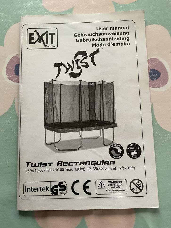 Rechthoekige trampoline van Exit, Kinderen en Baby's, Speelgoed | Buiten | Trampolines, Gebruikt, Ophalen
