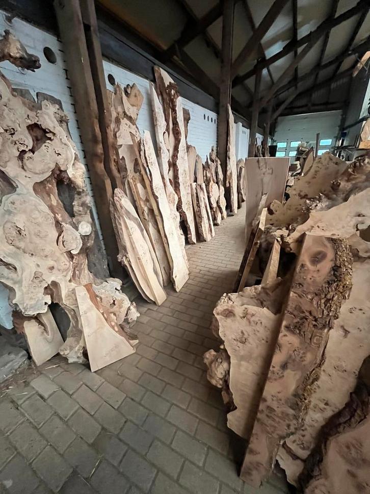 Voor speciale boomstamplanken bolen naar de houtatelier, Doe-het-zelf en Bouw, Hout en Planken, Nieuw, Ophalen