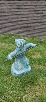 Beeld strijder terracotta, Ophalen