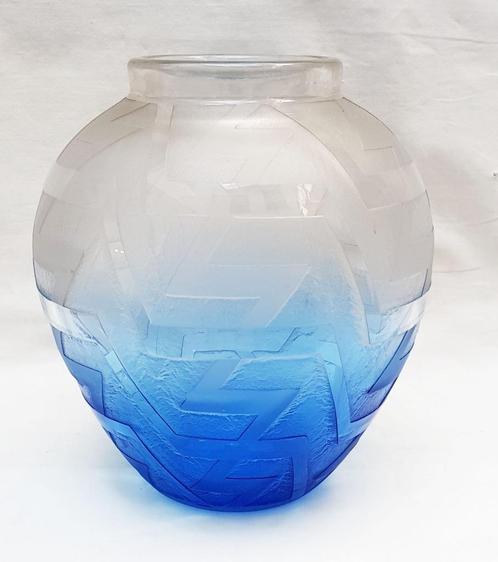 Vase Art Déco - Schneider., Antiquités & Art, Antiquités | Verre & Cristal, Enlèvement ou Envoi