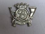 Chapeau Carabiniers Prince Baudouin couleur argent, Collections, Emblème ou Badge, Armée de terre, Enlèvement ou Envoi