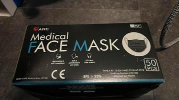Mondmaskers - 50 stuks per doos. beschikbaar voor biedingen