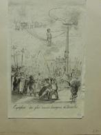 Manneken Pis, anonieme ets, 19.07.1920, Antiek en Kunst, Kunst | Etsen en Gravures, Ophalen of Verzenden