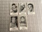 5 heel oude prenten chromos wielrenners RIZLA, Verzamelen, Ophalen of Verzenden, Gebruikt