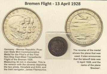 'Bremen' transatlantische vlucht 1928 + foto's beschikbaar voor biedingen