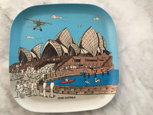 Bord bio degrabable Bamboo Sydney opera house 21x21cm, Huis en Inrichting, Keuken | Keukenbenodigdheden, Ophalen of Verzenden