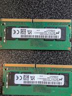 2x 8gb ddr4 3200, Informatique & Logiciels, Mémoire RAM, Comme neuf, Laptop, Enlèvement ou Envoi, DDR4