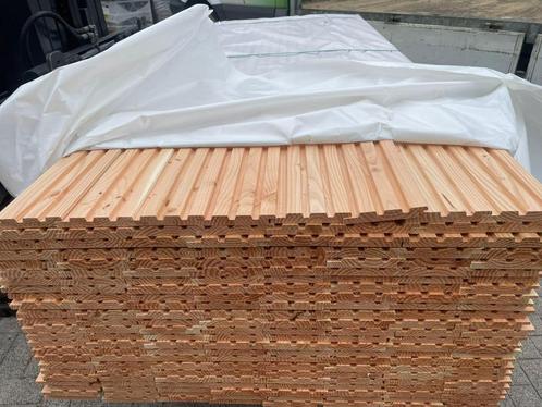 Douglas Rhombusprofielplank triple 2.1x14 x250/300/400 cm, Tuin en Terras, Palen, Balken en Planken, Nieuw, Balken, Ophalen